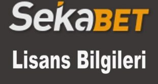 Sekabet Lisans Bilgileri
